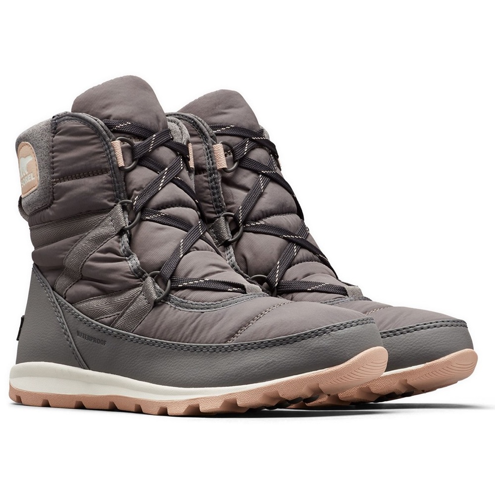 Sorel Women's Gray and Blush Waterproof Winter Boots